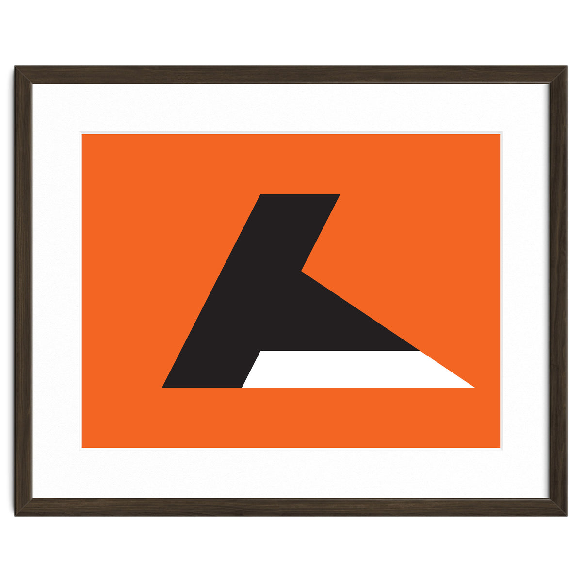 Geometric Shapes No. 79 - orange & black