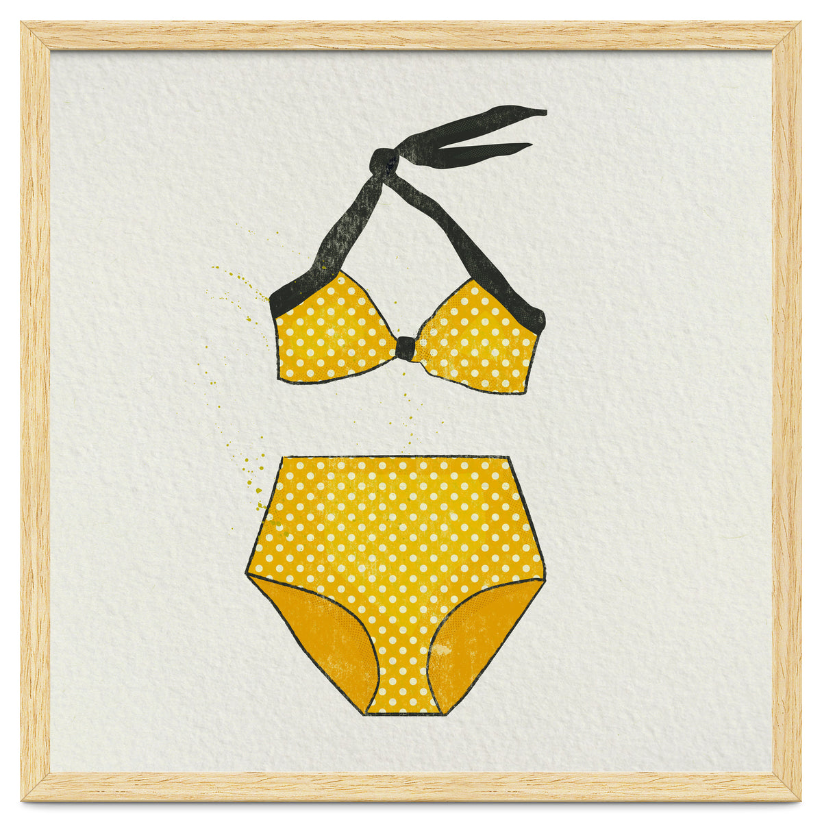 Yellow polka dot bikini