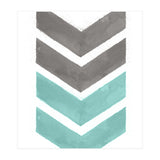 Mint Grey Chevron Print (Print Only) thumbnail