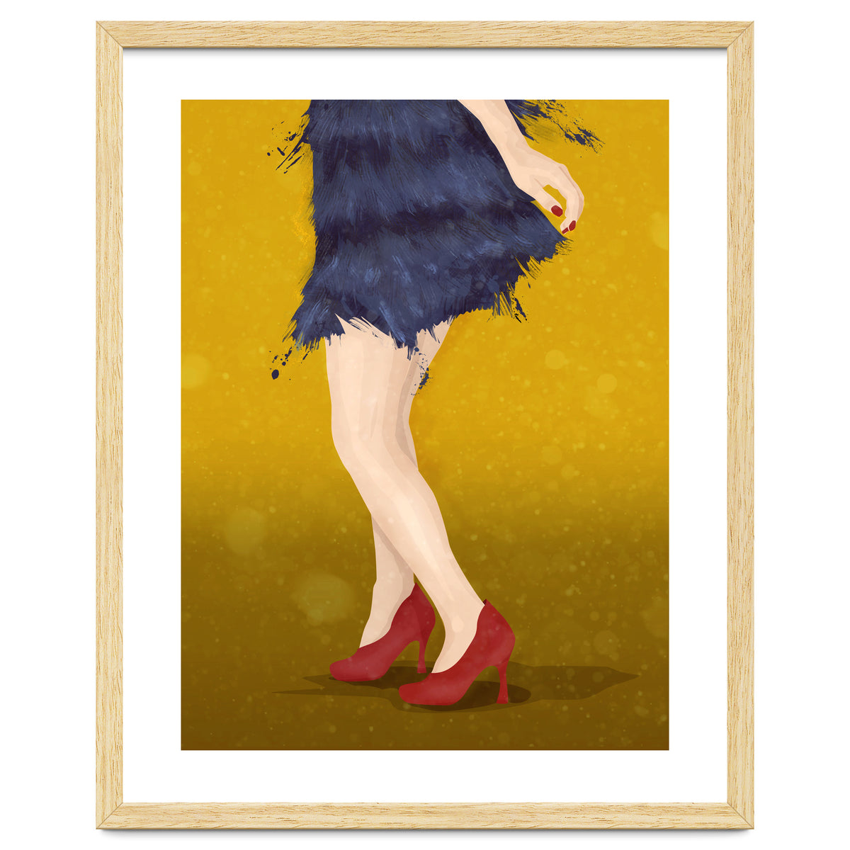 Flapper with red shoes