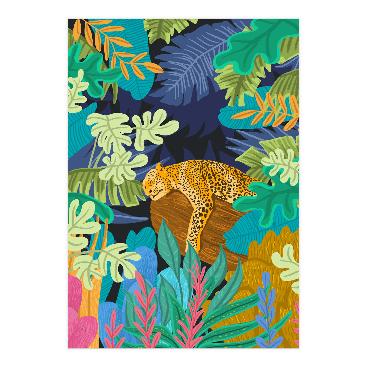 Sleeping Panther (Print Only)