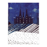 Castle on the hill at night (Print Only) thumbnail