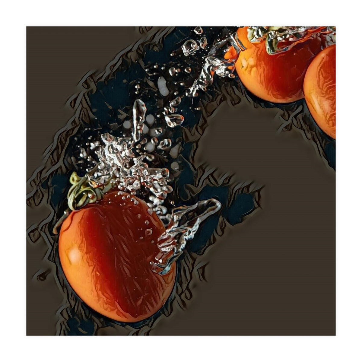 Fresh water tomatoes (Print Only)