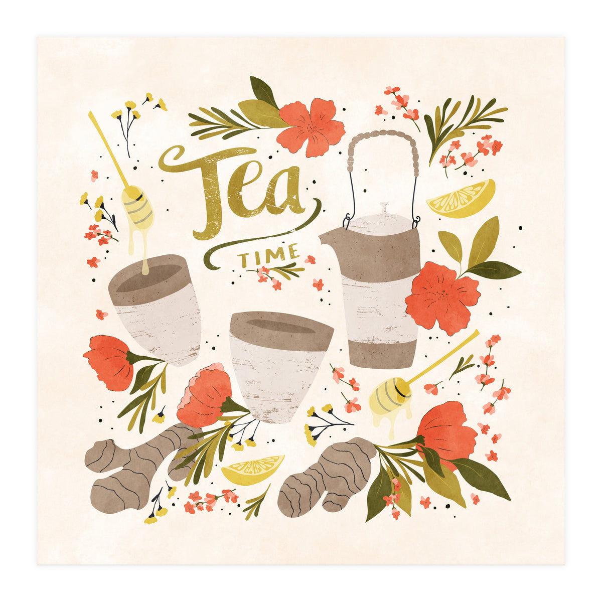 Ginger Lavender Tea (Print Only)