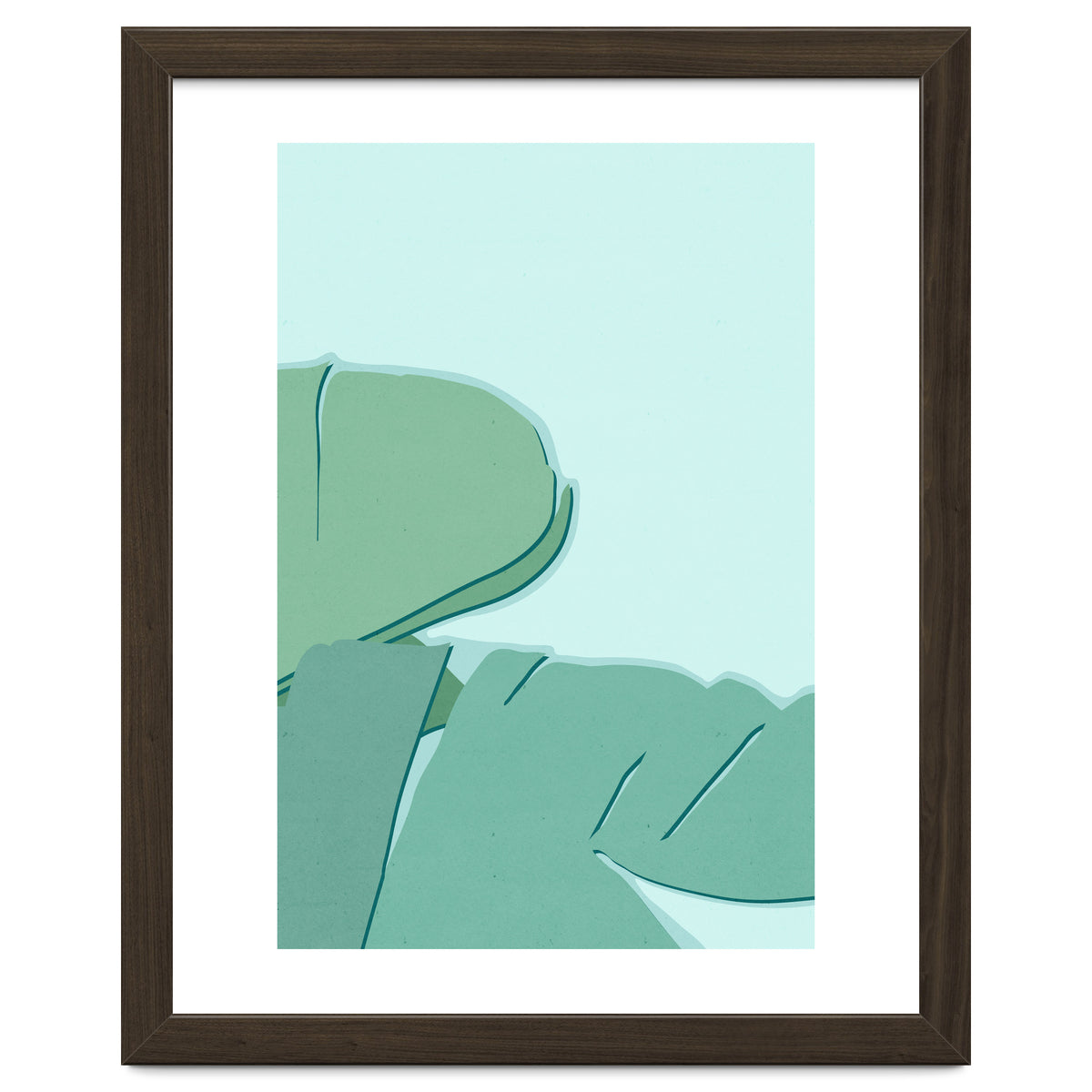 Abstract Banana Leaves Two - Greener Eden