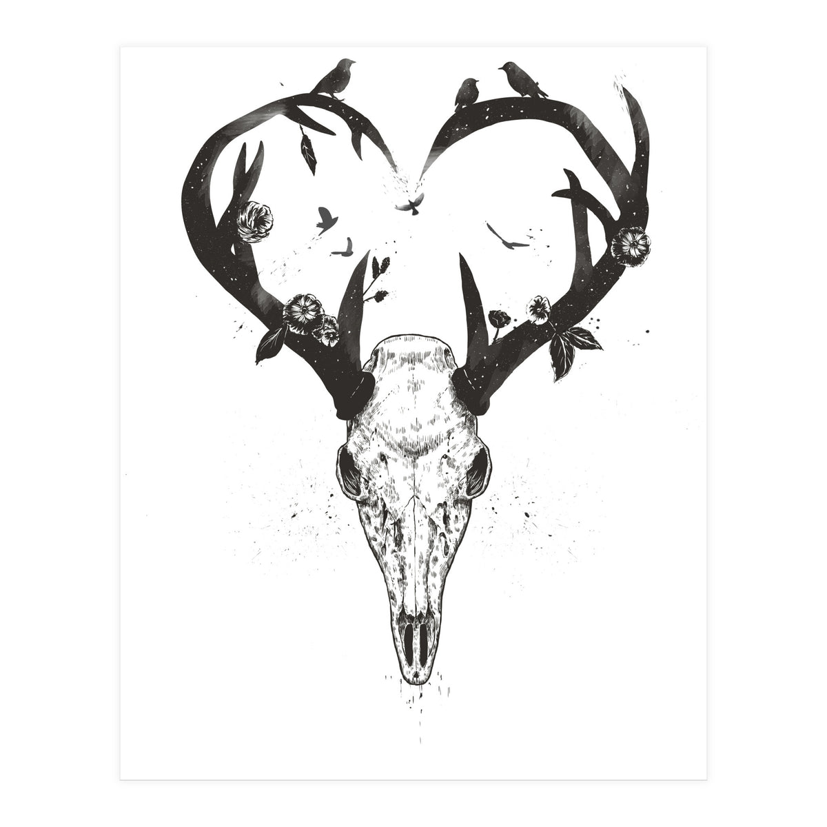 Neverending Love Bw (Print Only)