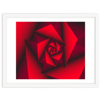 Red Abstract Geometric