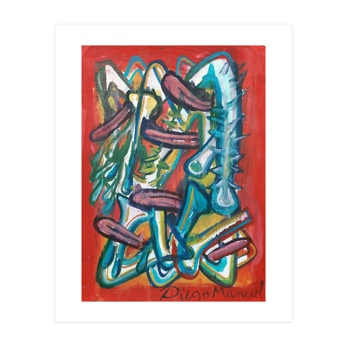 Formas Lenguas Y Cactus (Print Only)