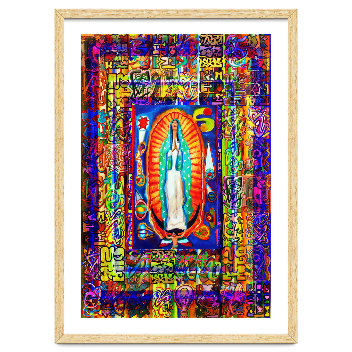 Graffiti Digital 2022 341 and Virgin of Guadalupe