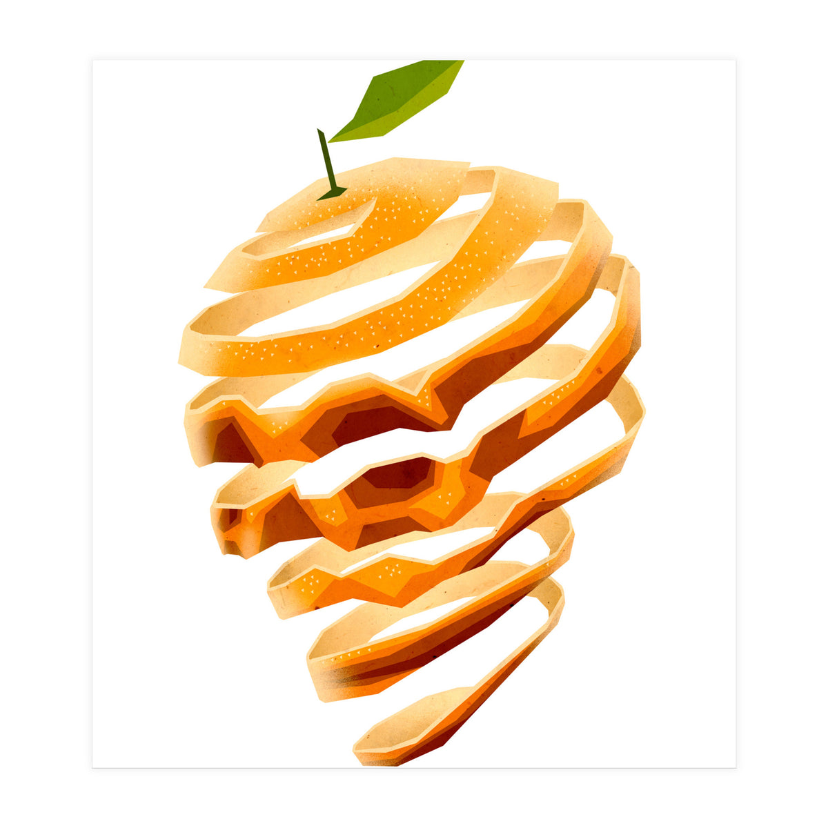 Orange Skull (Print Only)