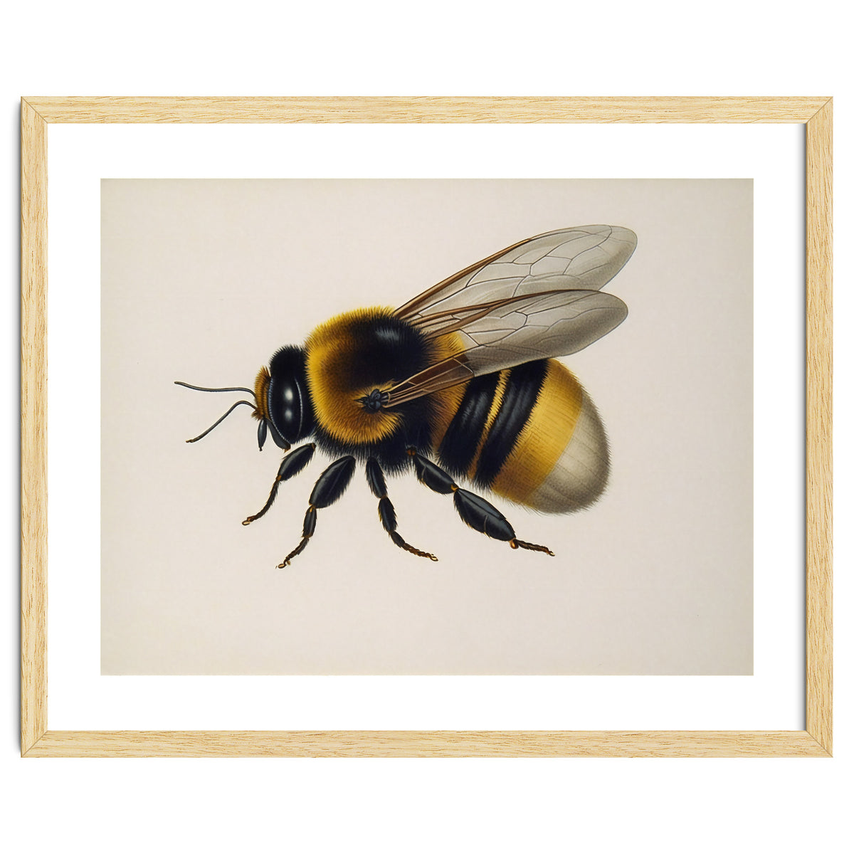 Bumblebee Vintage Illustration