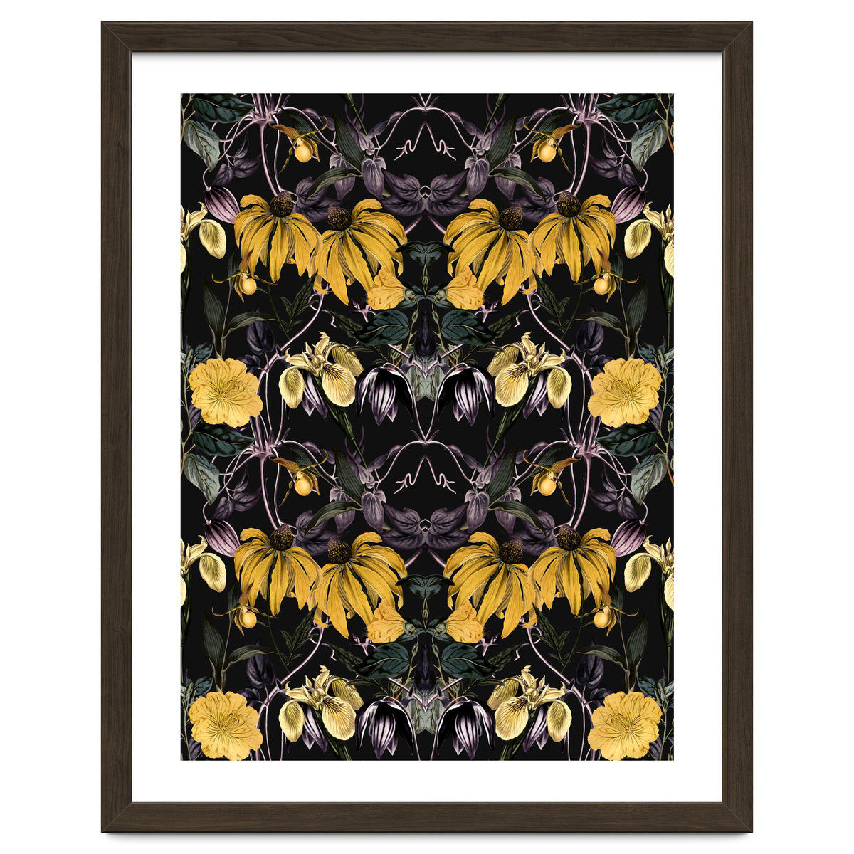 Nocturnal botanical garden kaleidoscope