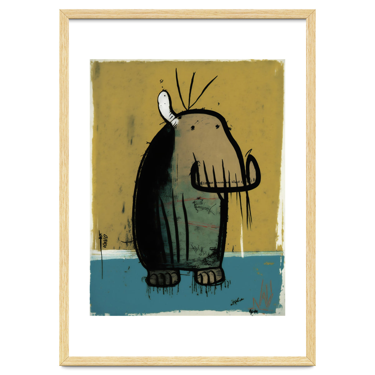 Walrus Expressionist Painting