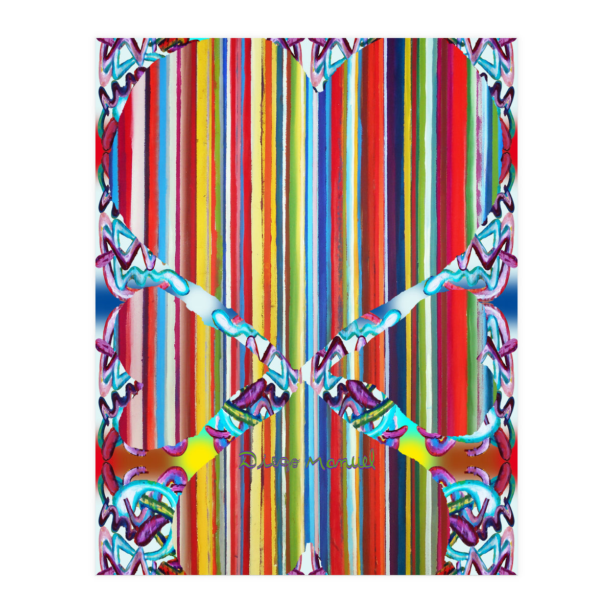 4 Corazones Tapiz 4 (Print Only)