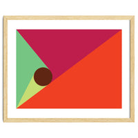 Geometric Shapes No. 25 - orange, mint & purple