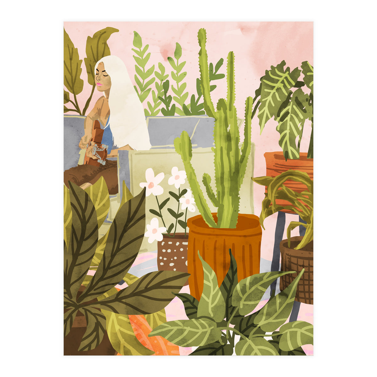 Playing For My Plants (Print Only)