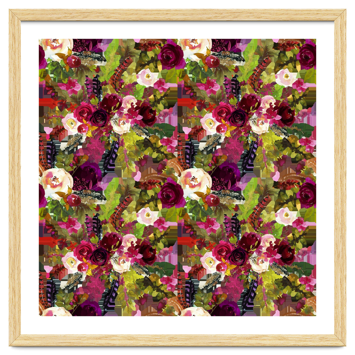 Water Colour Rose Pattern