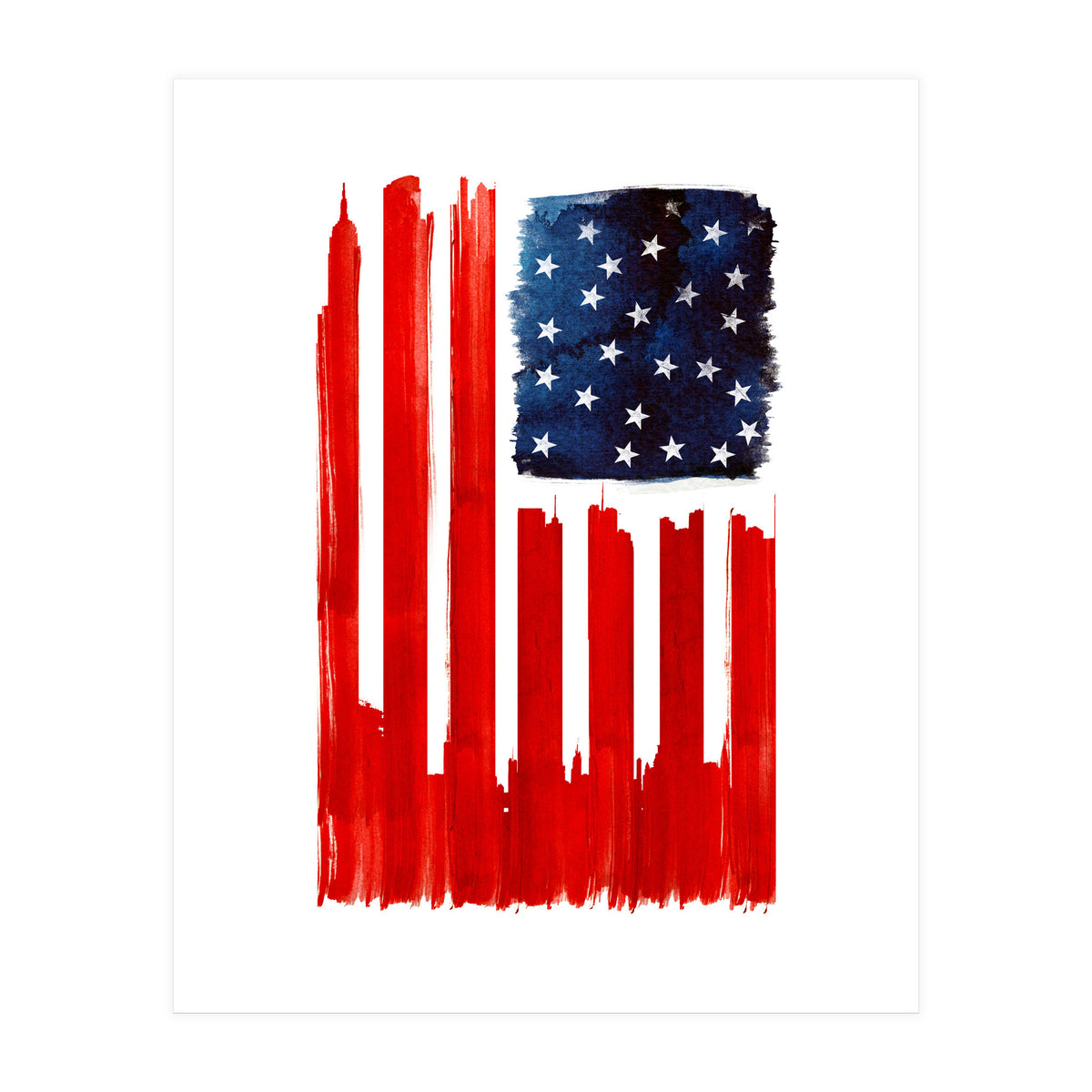 Stars And Buildings (Print Only)