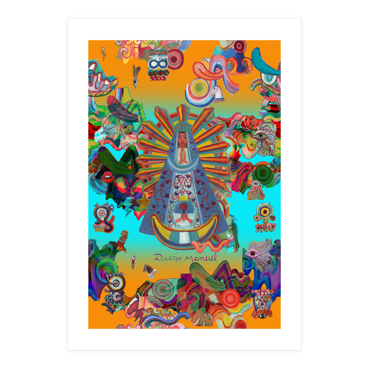 Virgen Y Graffiti 3 (Print Only)