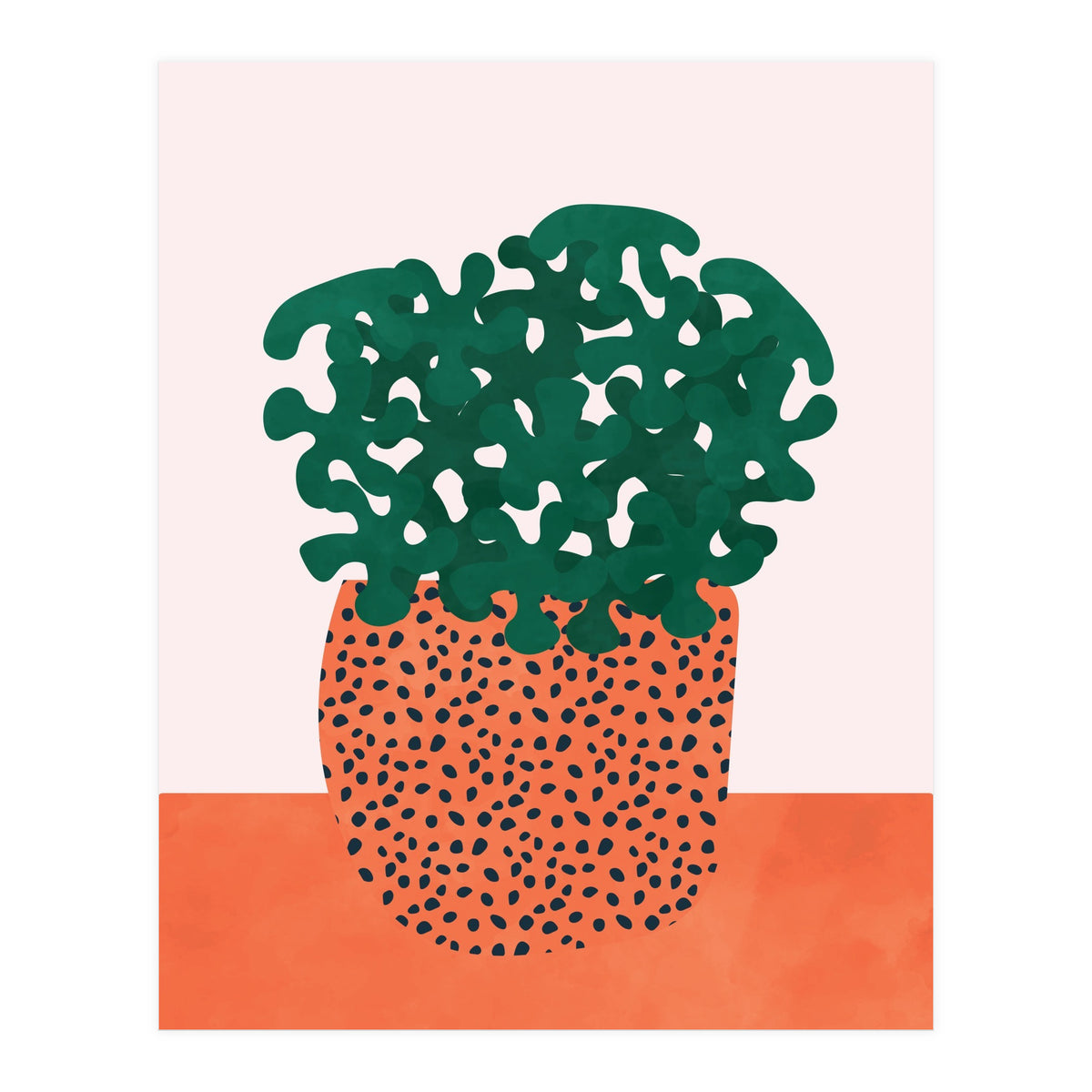 Retro Plant Vase (Print Only)