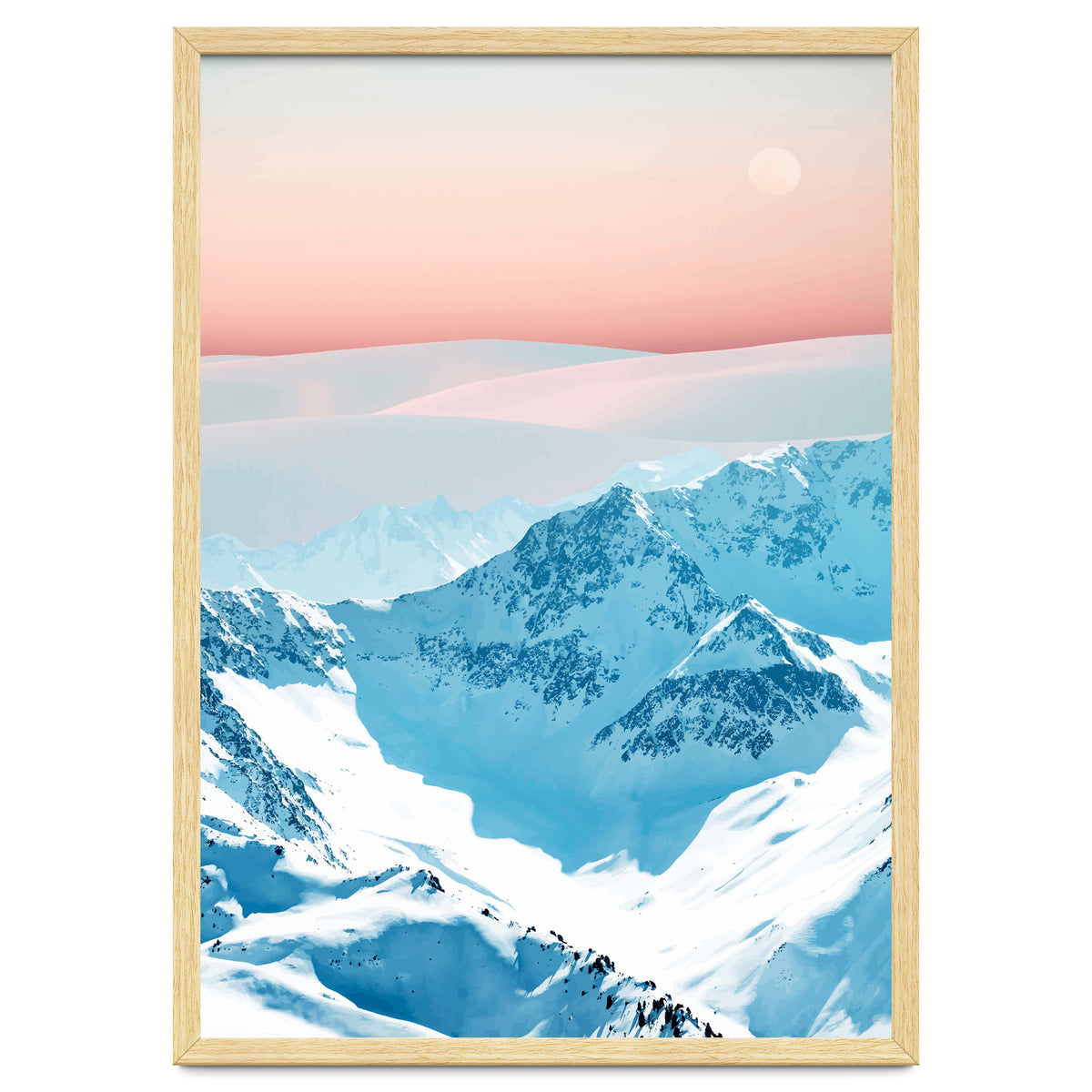 Snow & Blush Horizon