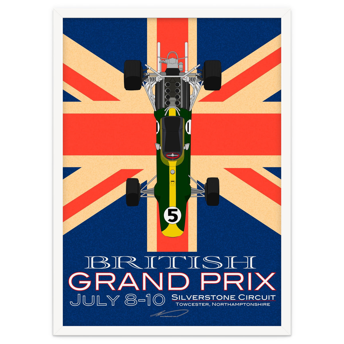 British Grand Prix poster