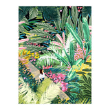 Bohemian Jungle, Tropical Botanical Nature Illustration, Forest Solo Travel Plants Painting (Print Only) thumbnail