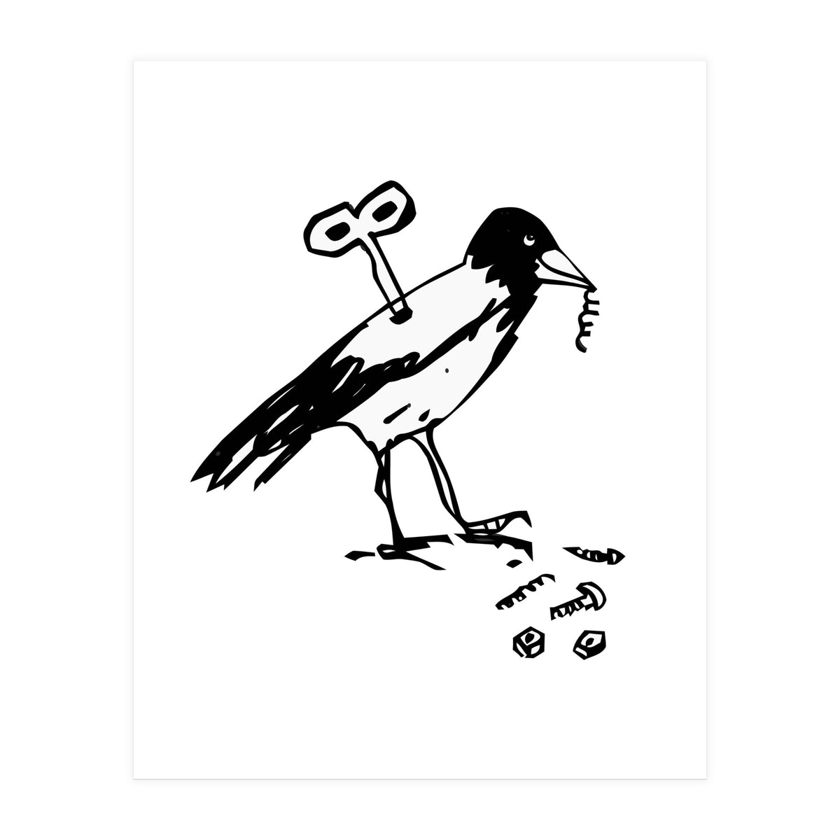 Mechanical Crow (Print Only)