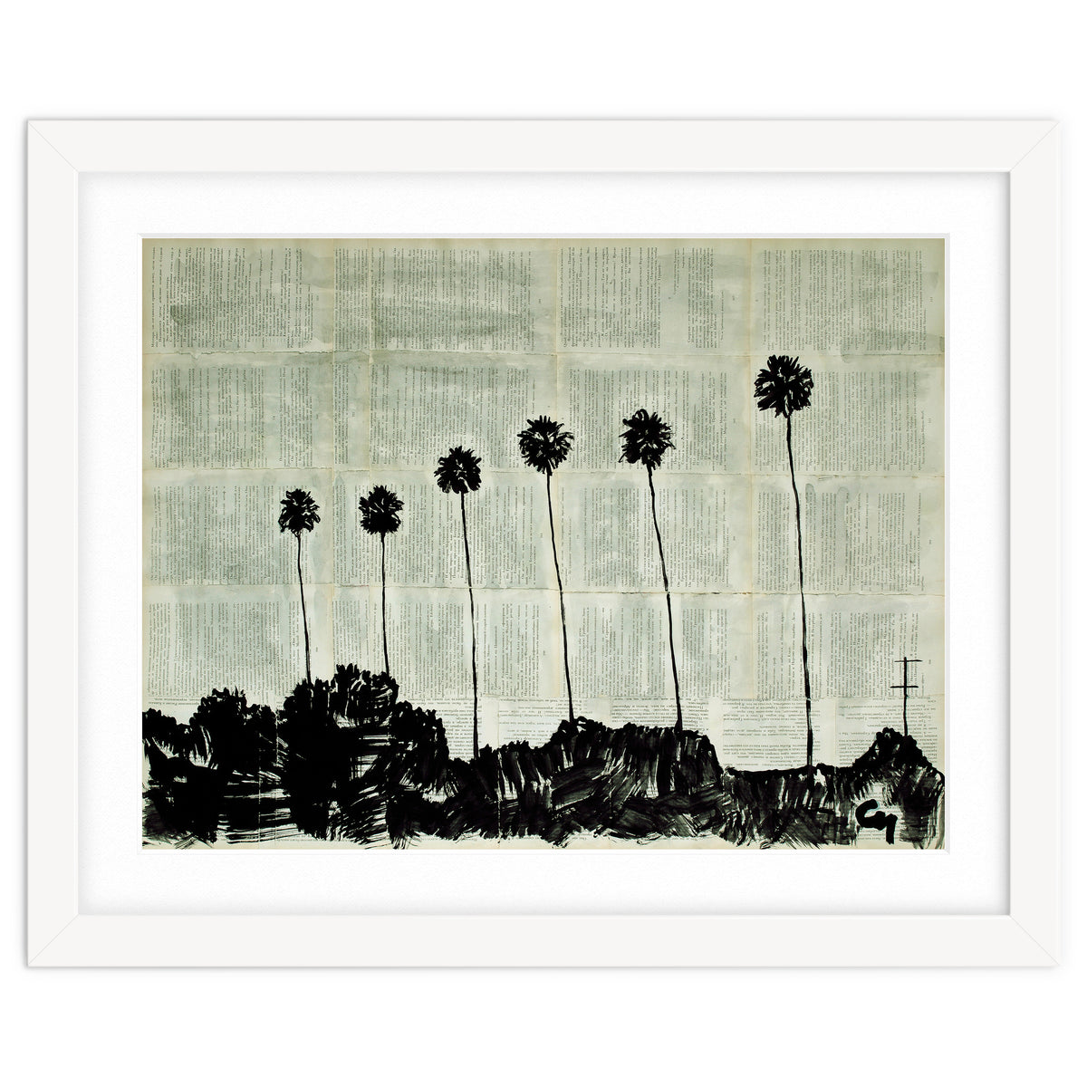 Six Palm Trees .