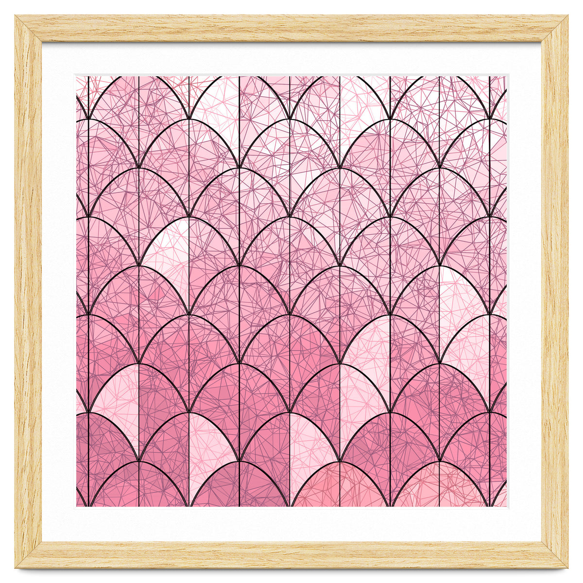 Mermaid scales pink and black