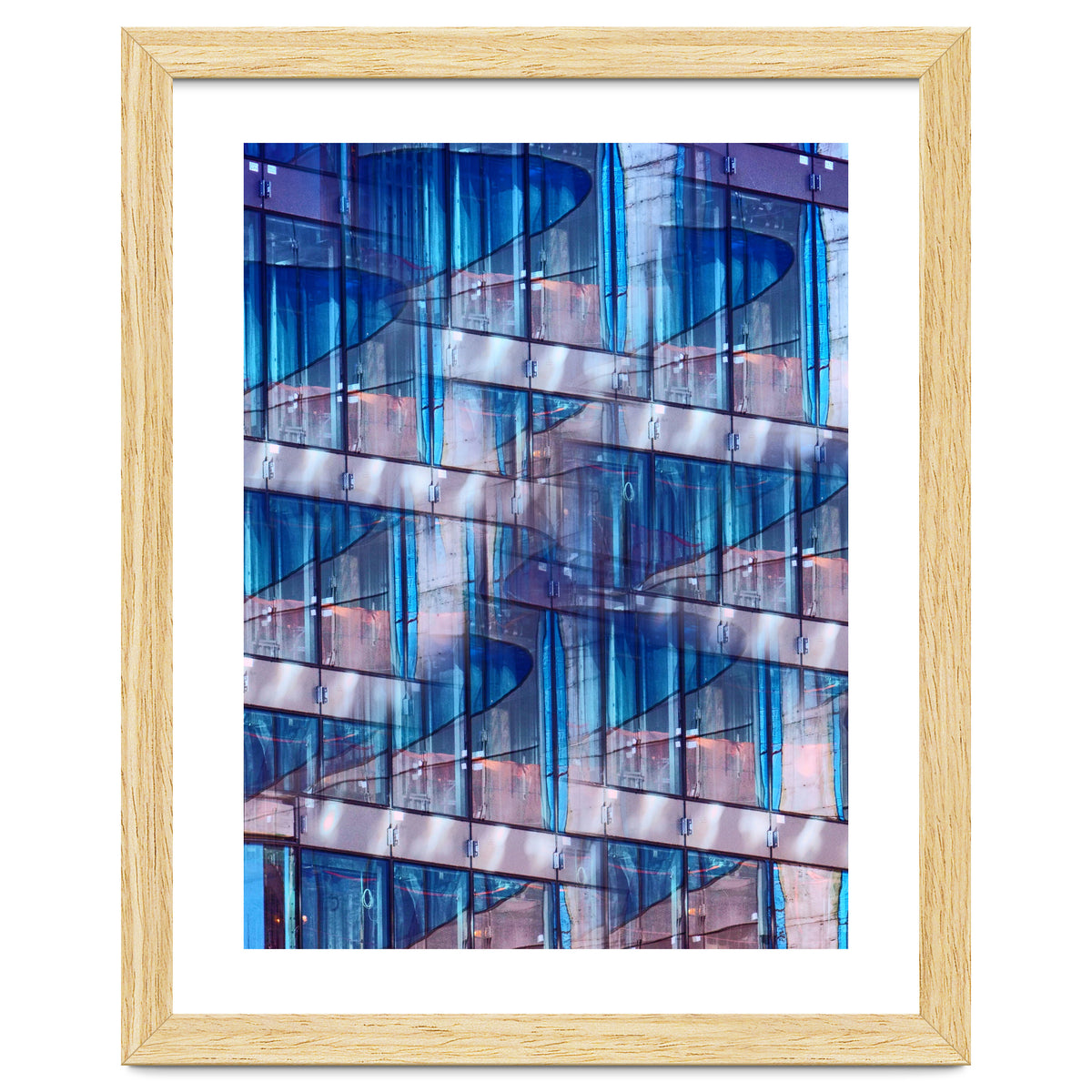 Blue Skyscraper Abstract