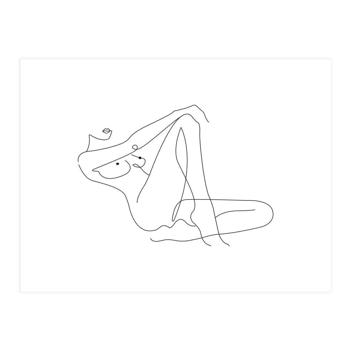 Lying woman (Print Only)