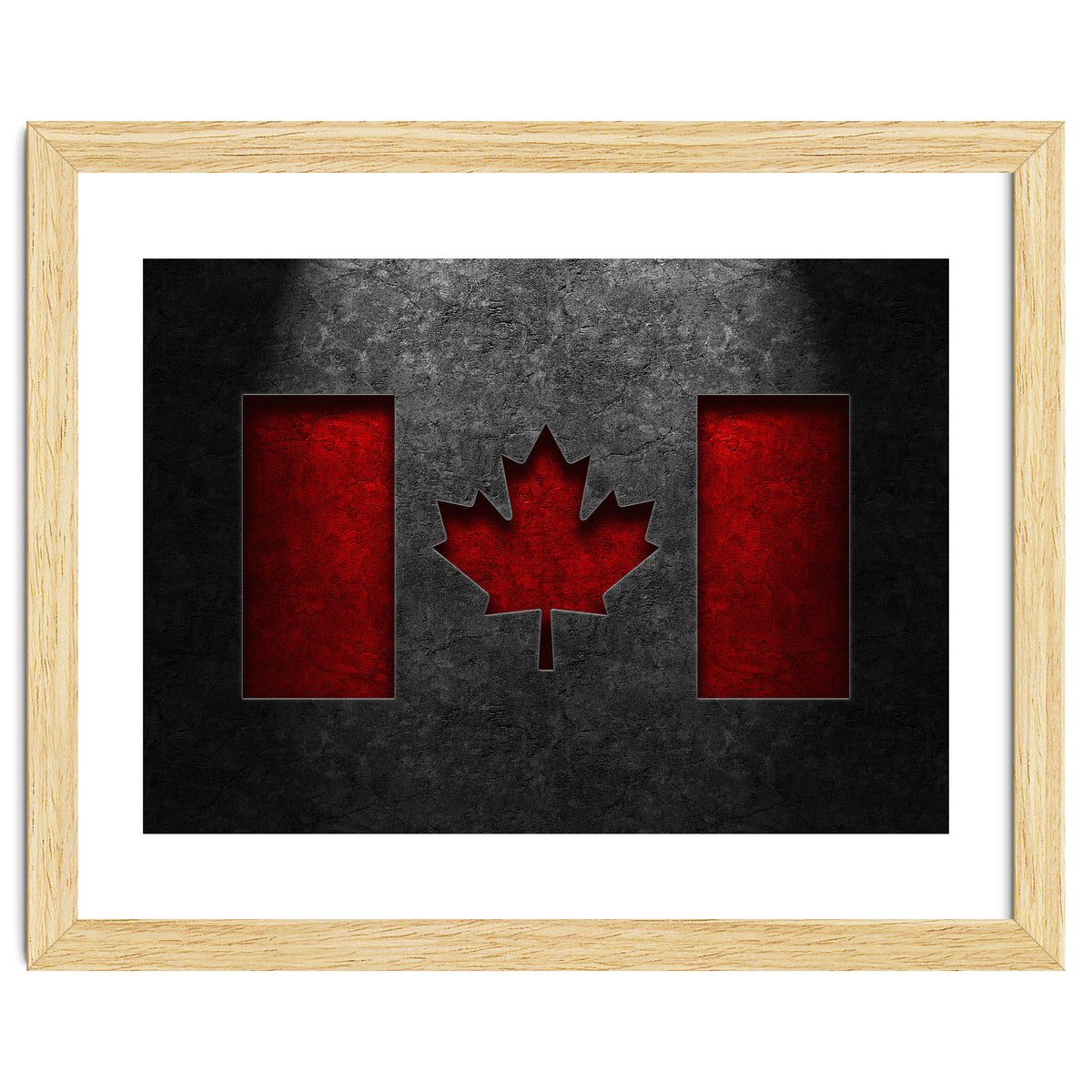 Canadian Flag Stone Texture