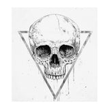 Skull In A Triangle (bw) (Print Only) thumbnail