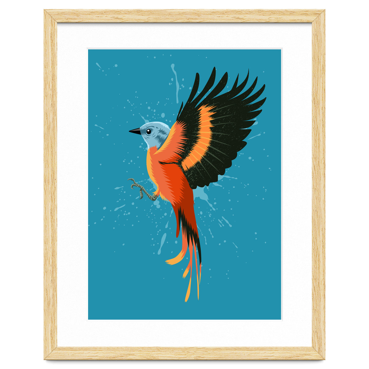 Tropical flying bird