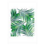 Palm Paradise, Tropical Leaves, Beachy Watercolor Painting, Minimal Nature Botanical Illustration (Print Only) thumbnail