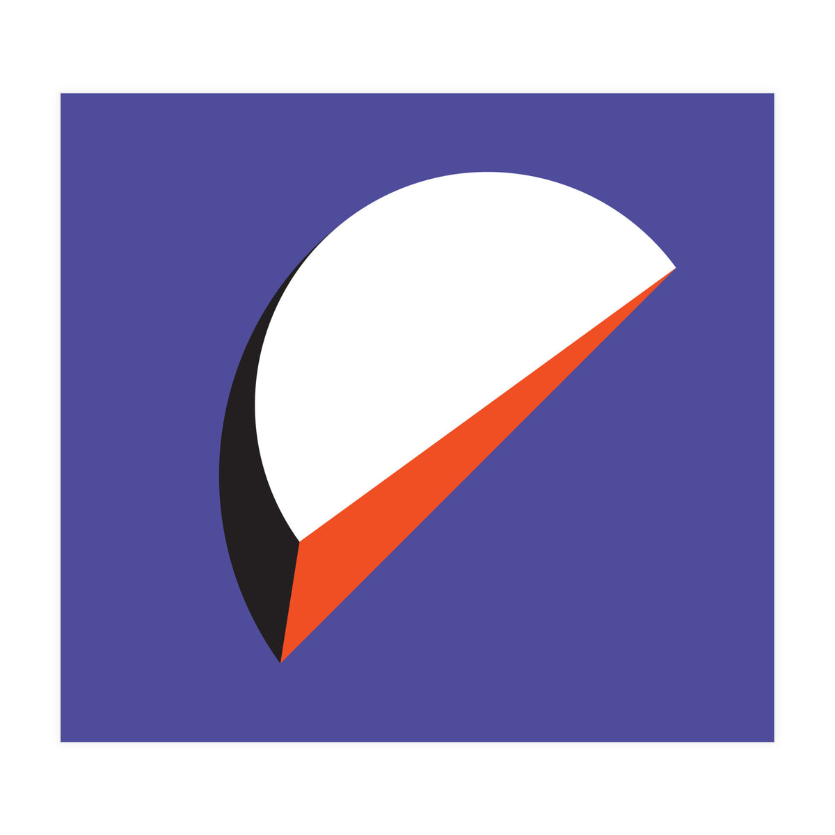 Geometric Shapes No. 37 - orange & purple (Print Only)