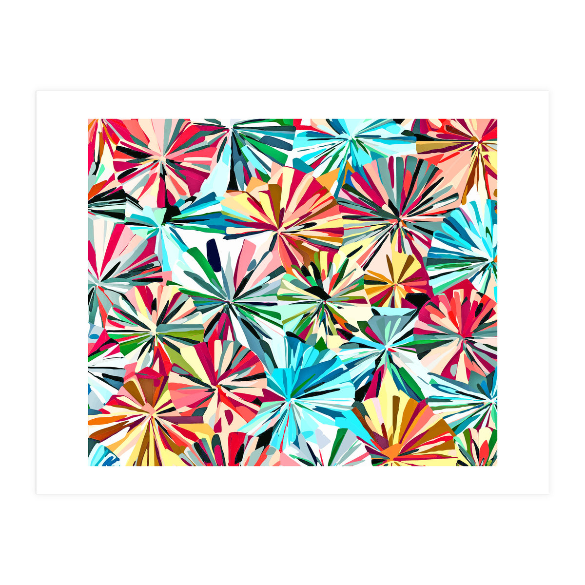 Paper Fans Abstract (Print Only)