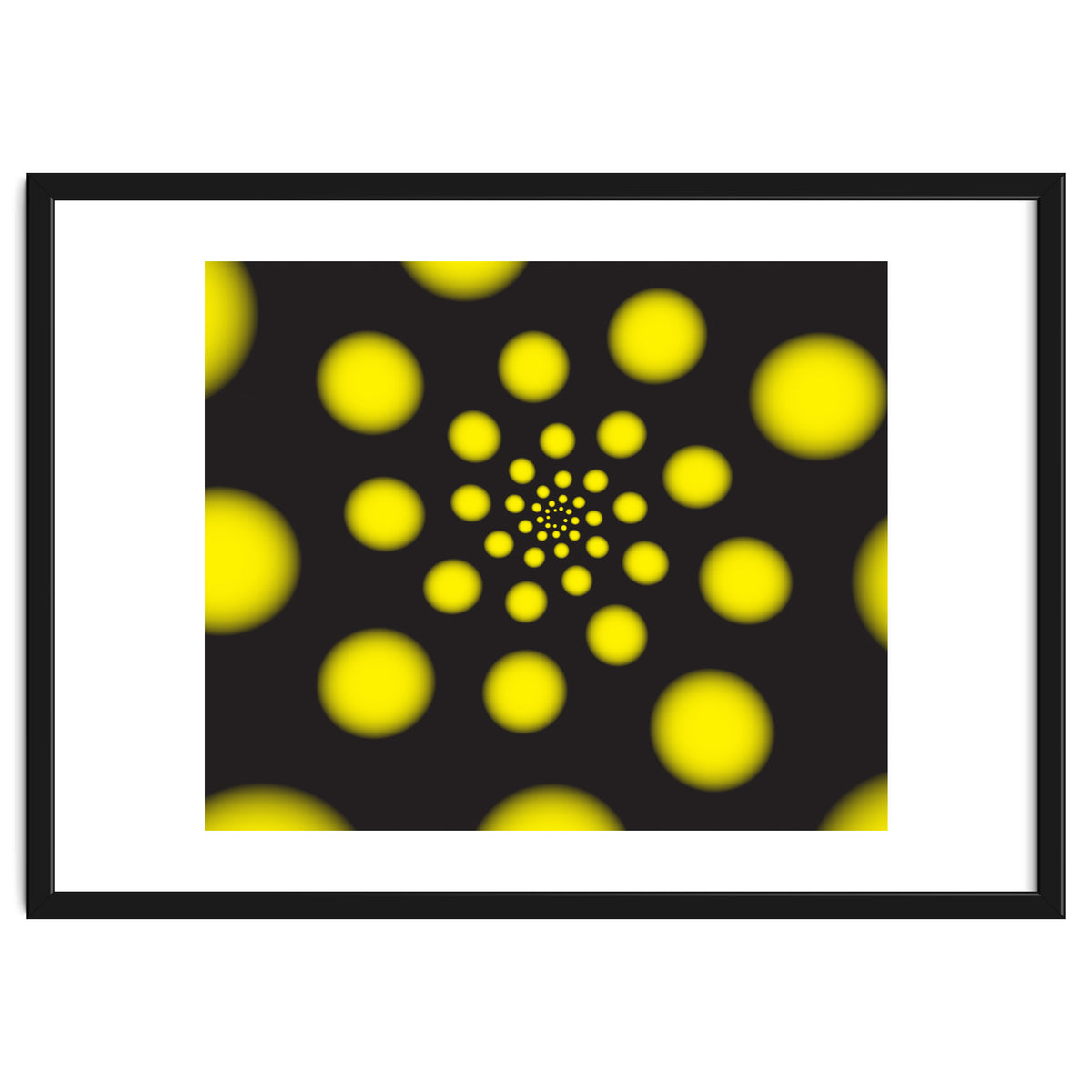 Yellow Spiral Dots