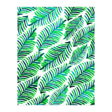 Palm Solace | Tropical Botanical Plants Nature Hand-Painted Watercolor Painting Bohemian Lush Green (Print Only) thumbnail