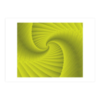 Spiral Fractal Green Art (Print Only)