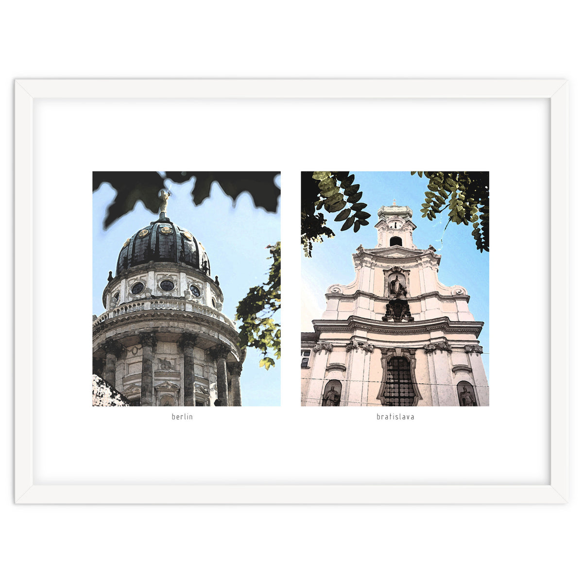 Architectural framing in paints