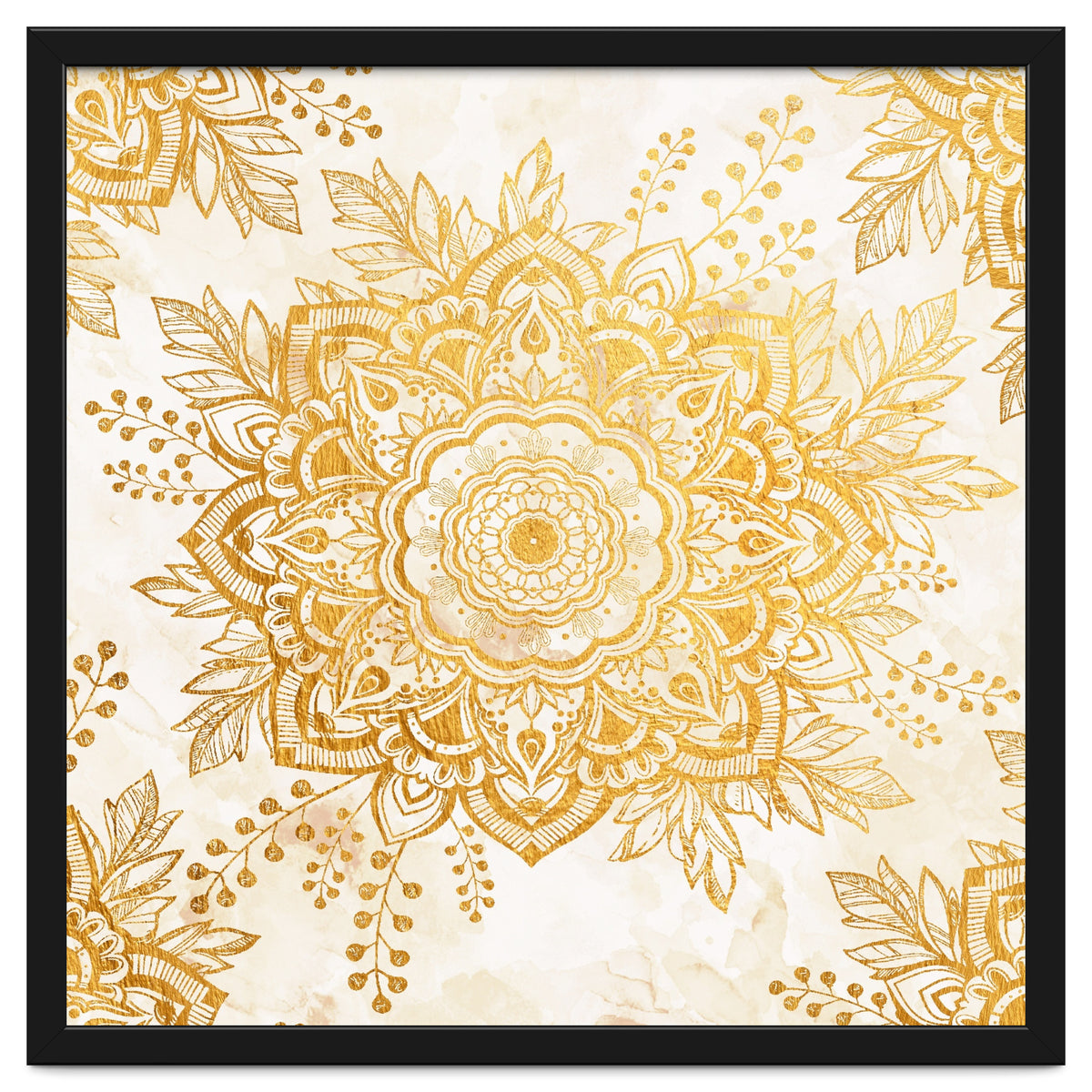 Queen Starring of Mandala-Gold Sunflower I