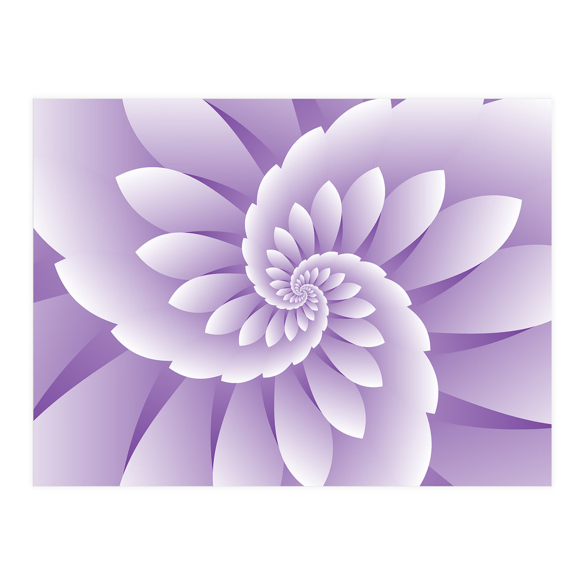 Abstract Purple Floral  (Print Only)