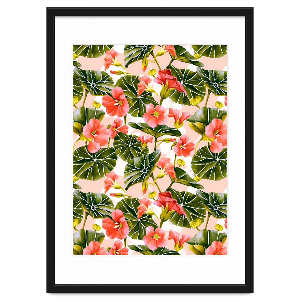 Nasturtiums watercolor 03