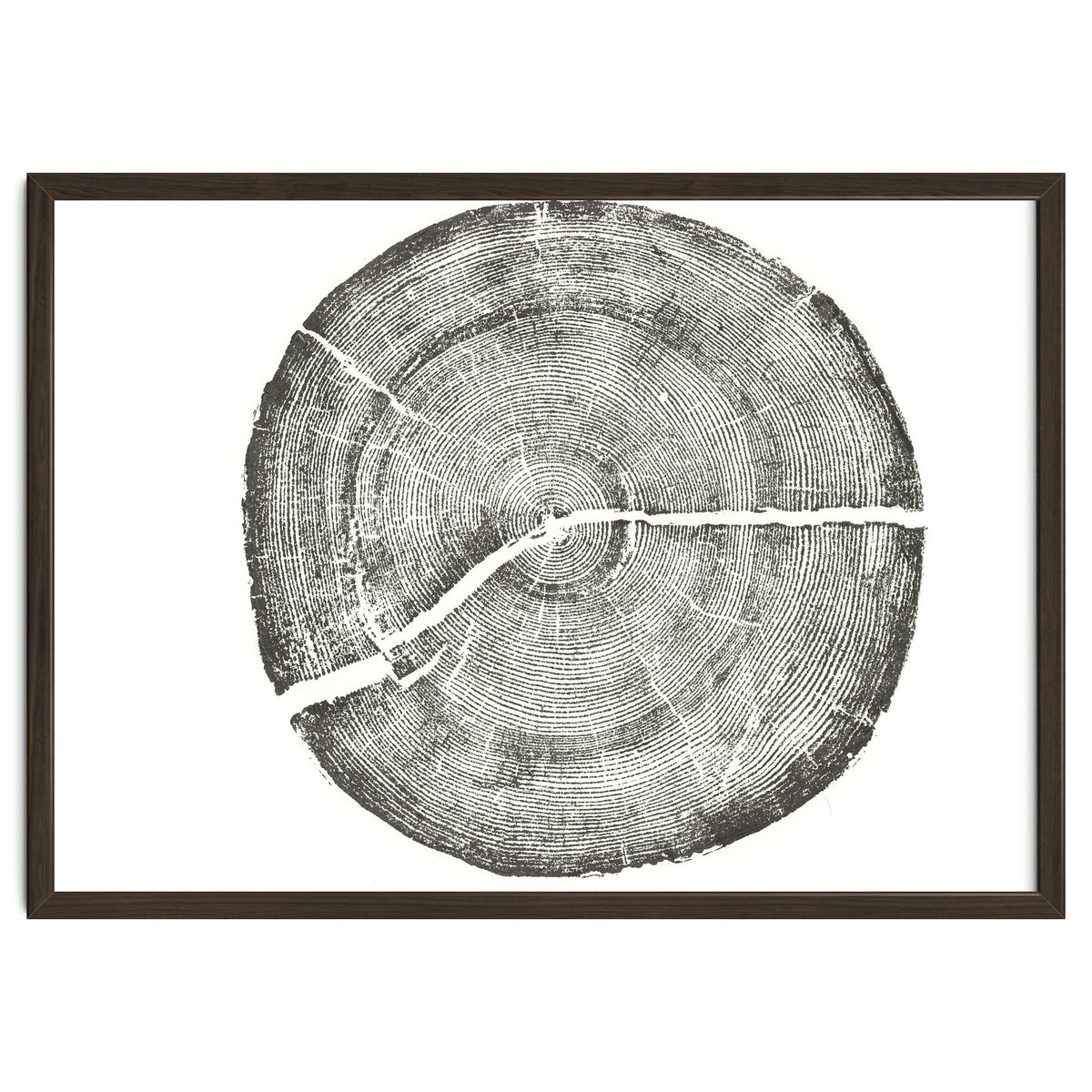 Rock Canyon, Tree Ring Print, Woodblock