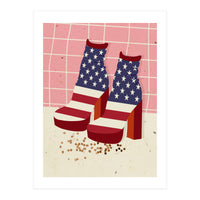 American Flag Disco Boots (Print Only)