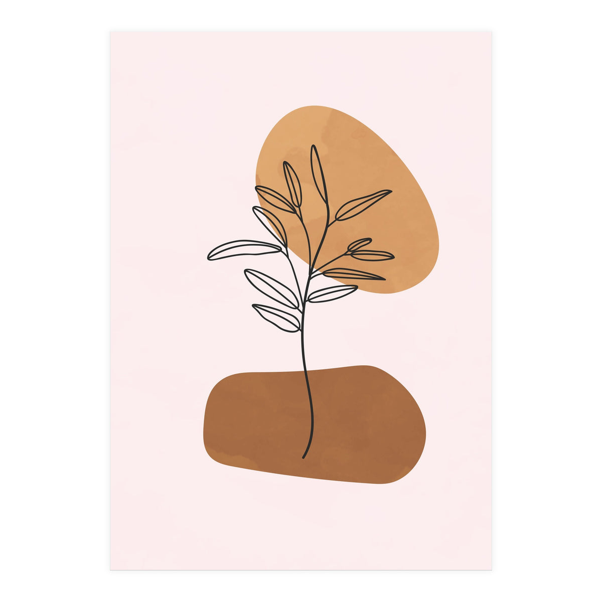 Minimalist Scandinavian Abstract Geometric Art (Print Only)