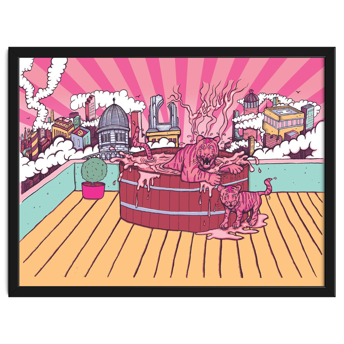 Strawberry Tigers Rooftop Jacuzzis Abbeydale Brewery x Lewy  12.4% ABV Strawberry, Chocolate, Smoked, Cherry Wood-chipped, Imperial Dessert Stout.