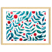 Watercolor Teal Branches